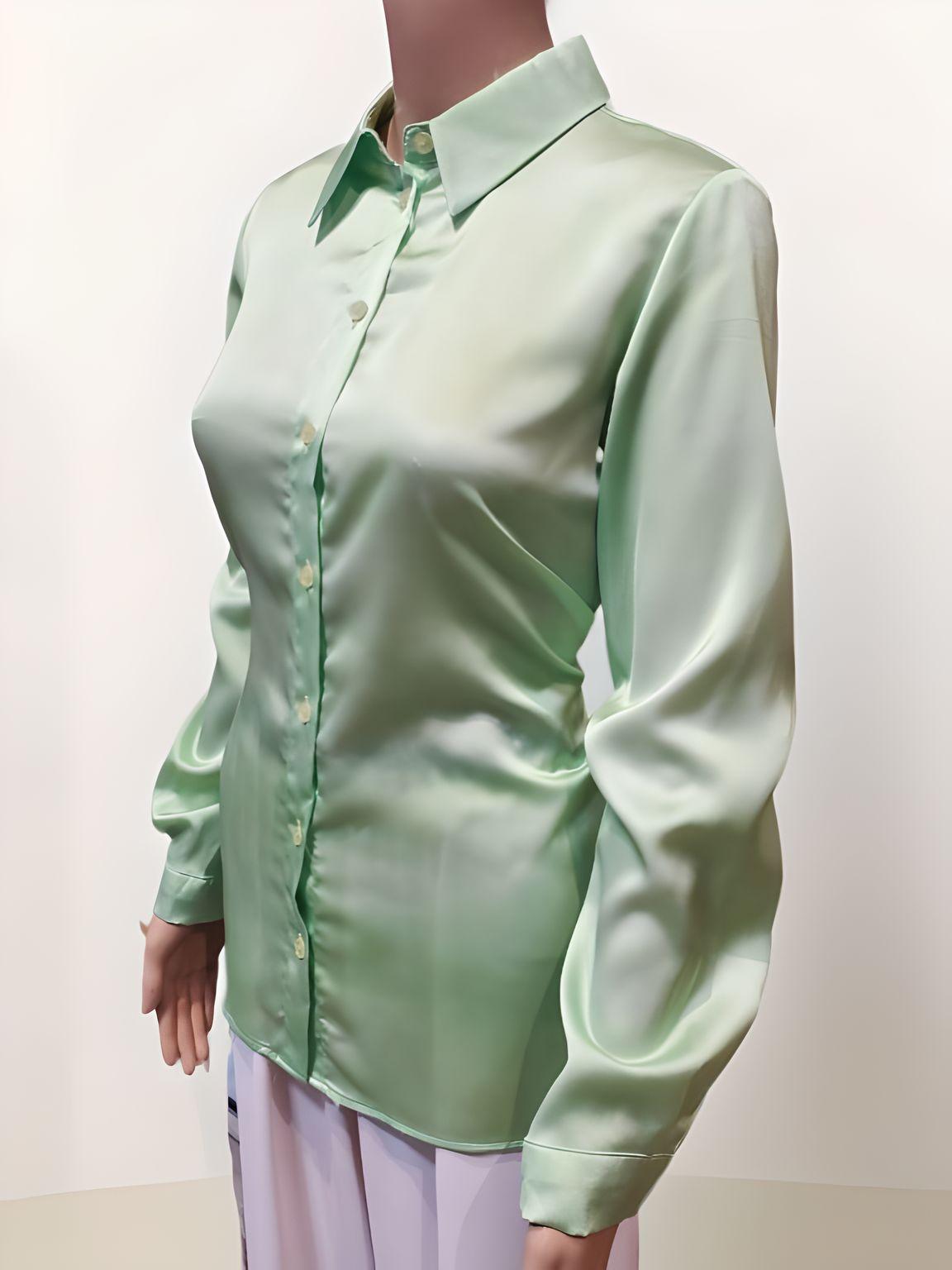 Satin Collared Shirt