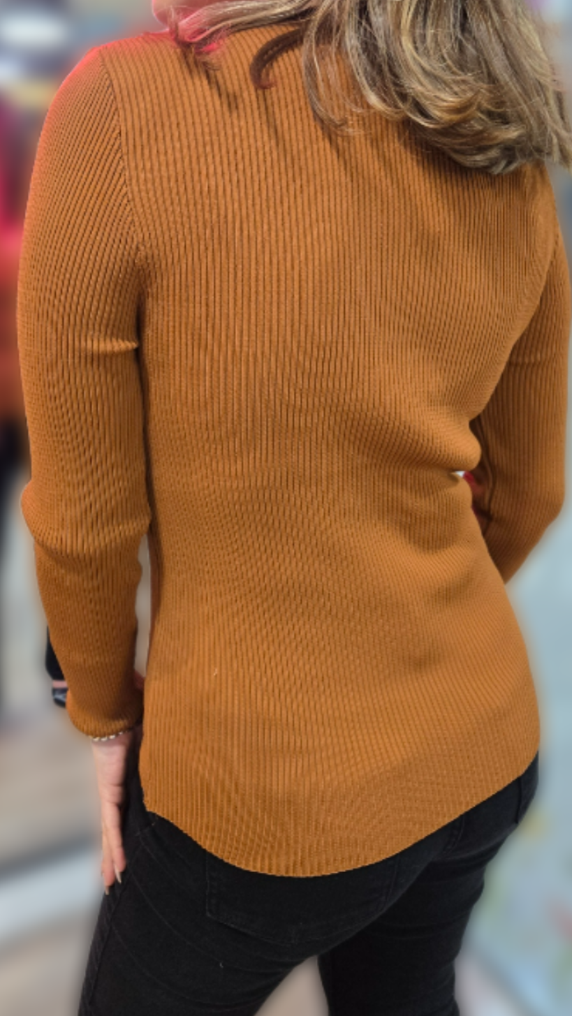 Brown Woven Top